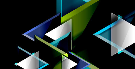 Triangle abstract background