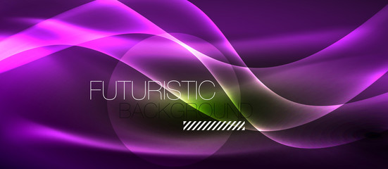 Neon light waves