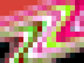 Colorful squares mosaic illustration, creative vivid design