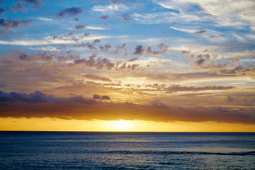 Naklejka na ściany i meble Beautiful sea view from Fiji.