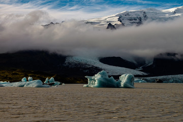 Fjarsarlon lagoon. Iceland