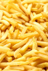 heap of french fries as textured background