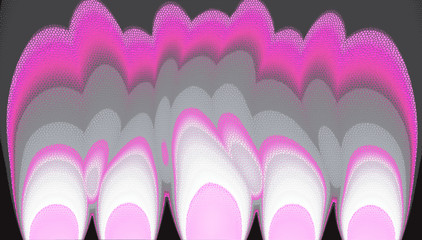 Pink and grey color shade twirl and curve blend for backgrounds.