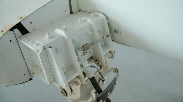 Detail on break system on aircraft private airplane