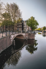 Obraz premium Early morning in Amsterdam