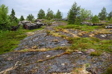 Stone Coast of the White Sea near the village of Rabocheostrovsk, Popov Island, Kemsky District, Republic of Karelia, Russia © Konstantin