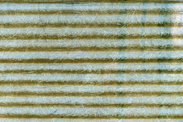 corrugated wavy wall brown plastic
