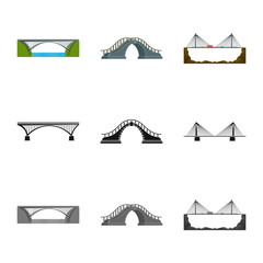 Vector illustration of connection and design logo. Collection of connection and side stock symbol for web.