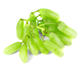 green grape isolated on white background