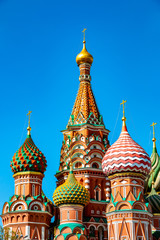 Fototapeta na wymiar St Basil Cathedral on the Red Square in Moscow