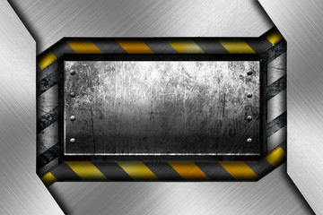 Modern metal framing background template