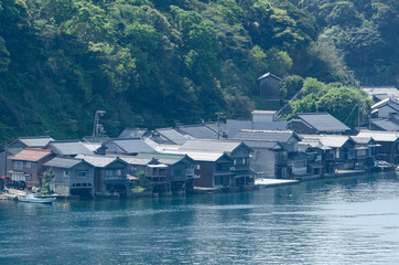 京都丹後　伊根の舟屋