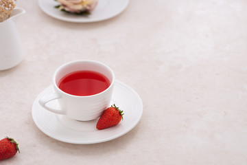 strawberry fruit tea