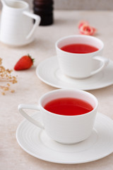 strawberry fruit tea