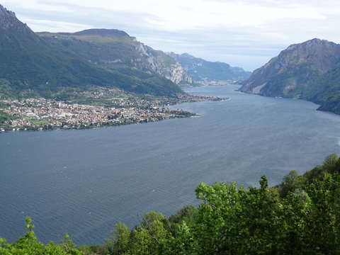 lago di como ramo di lecco visto da civenna
