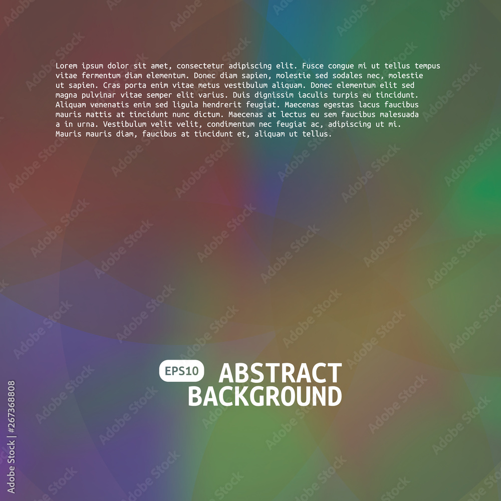 Poster abstract blurred gradient mesh background. colorful smooth banner template