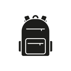 Backpack icon. Vector. Isolated.	