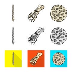 Isolated object of medicine and clinic sign. Set of medicine and medical vector icon for stock.