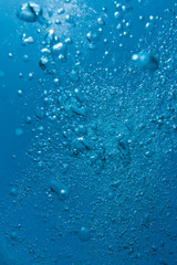 Bubbles from a Scuba diver