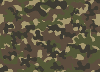 Fototapeta premium Military camouflage pattern, vector illustration. texture. Abstract Vector Military Background.