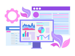 Obraz premium development of websites and web page design