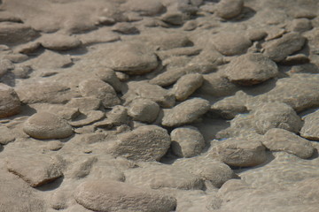 stones in the sand