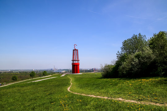 Industrial Monument, Geleucht, Safety Lamp, Moers, Germany, Panorama view
