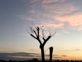 Sunset time in Thailand