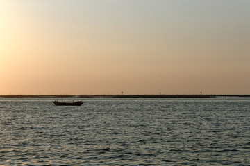 Naklejka premium sunset on sea