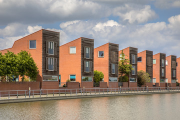 Modern family house water