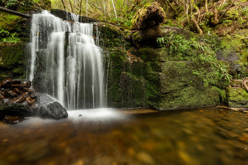 Cascading waterfall in Tasmania
