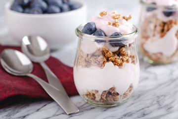 Yogurt Parfait With Fresh Blueberries