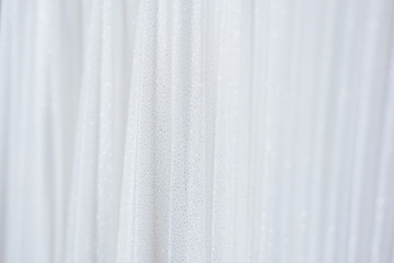 White cloth background abstract with soft waves for background