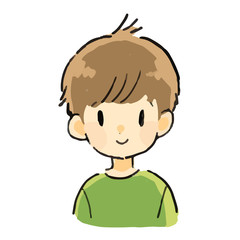 表情　男の子　笑顔