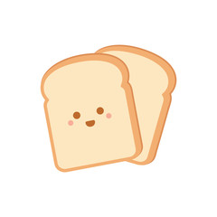 Cartoon bread slices