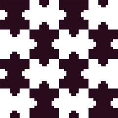 Pixel puzzle pattern