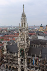 Obraz premium View of Munich from the top of the Cathedral of St. Peter