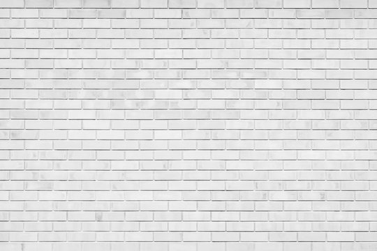 white brick wall texture and background with copy space