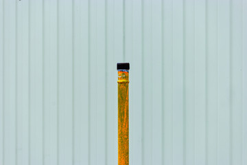 Blocked natural gas pipe