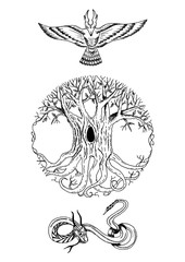 Scandinavian mythology composition