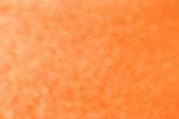 Abstract orange bokeh background for christmas, Celebration concept.