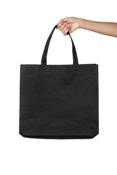 plain black tote bolsa canvas