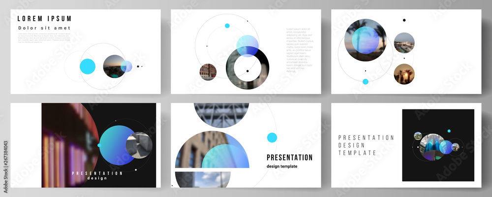 Poster the minimalistic vector layout of the presentation slides design business templates. simple design f