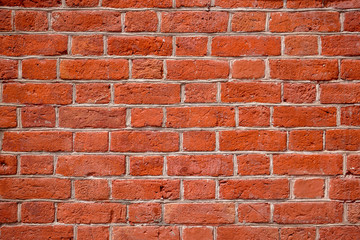 old red brick wall texture background