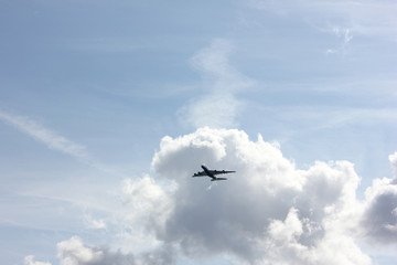 airplane in the sky