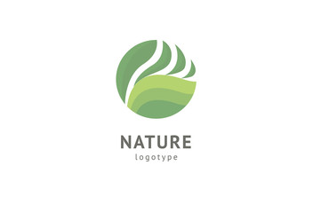 Abstract nature logo icon vector design. Healthy eco food, ecology, spa, business, diet , yoga, Environment day vector logo. Editable Design. Fitness web icon.