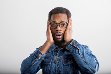 Portrait of African American male in studio