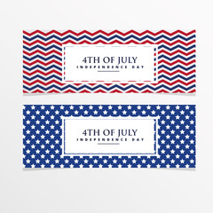 Happy independence day card United States of America. American Flag paper design, vector illustration.