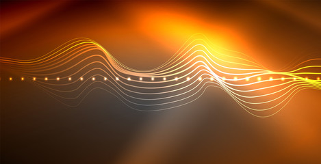 Neon lines shiny glowing background