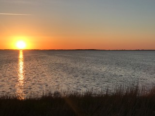 Fototapeta premium sunset on the - coastline of the island rügen